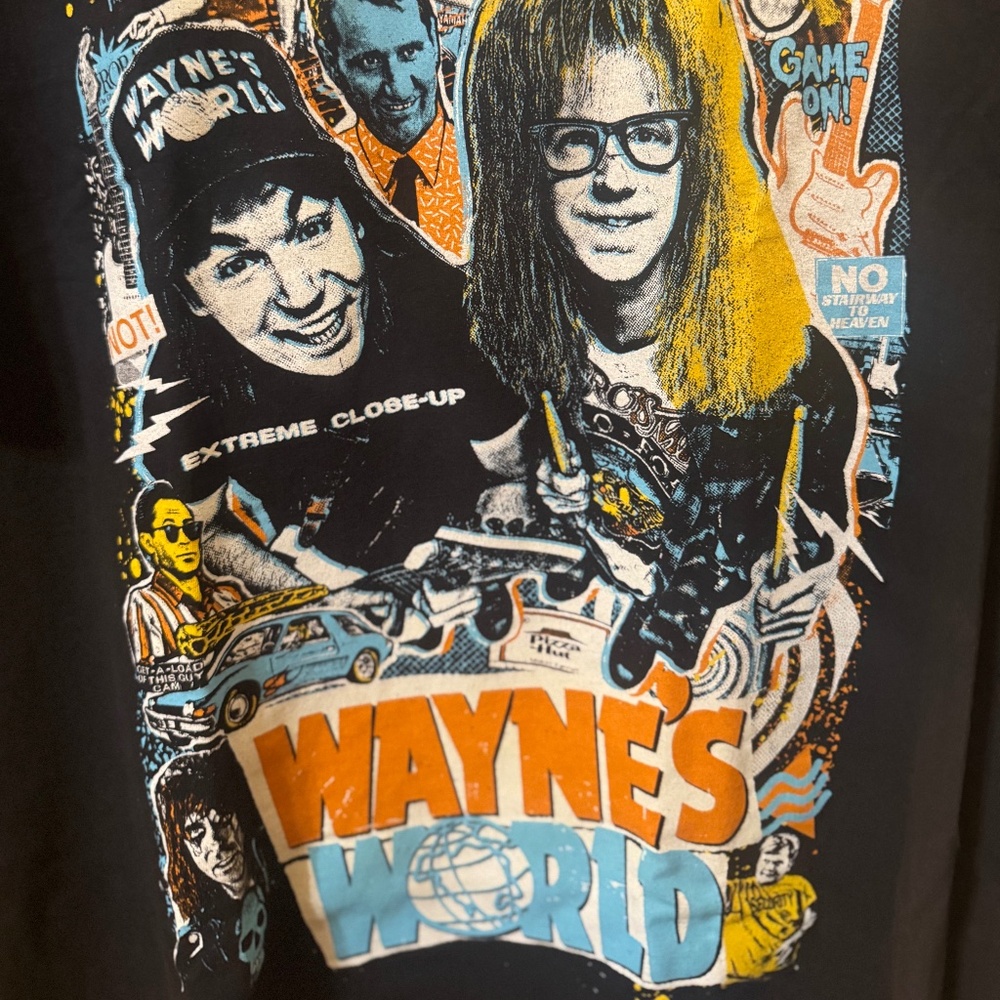 WAYNE'S WORLD : LARGE : BLACK